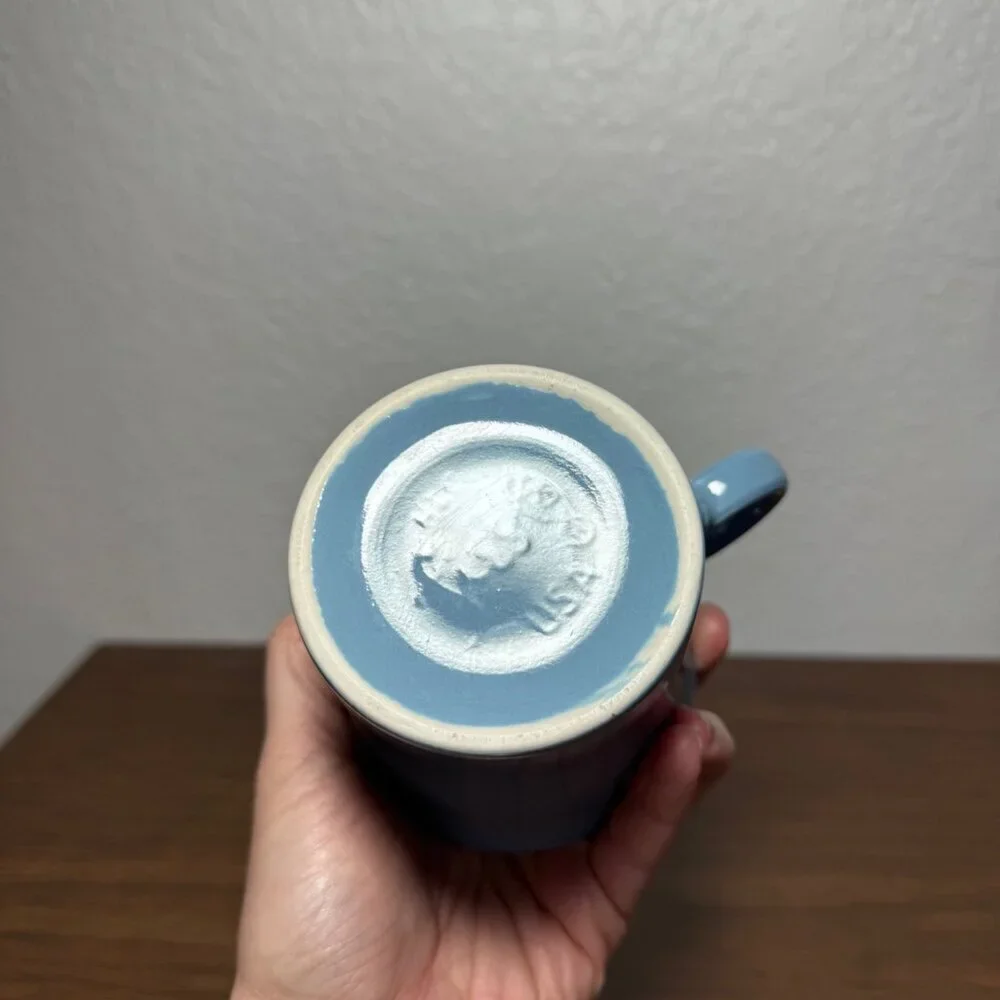 Fiesta Ware VTG Coffee Mug Periwinkle Blue Ring Handle 10oz Homer Laughlin HLC